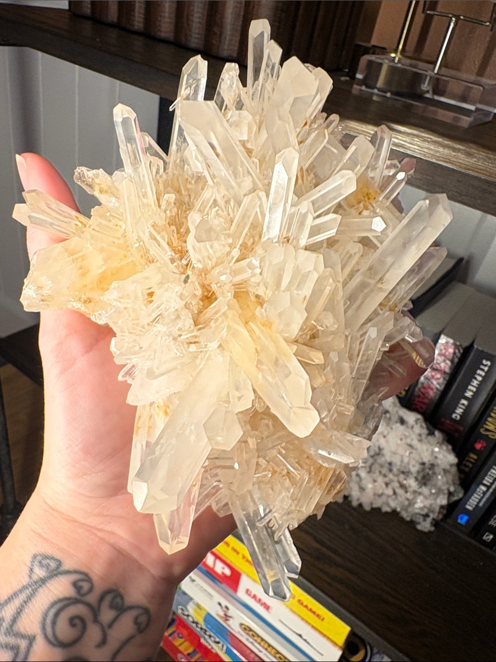 Golden Lemurian Quartz Cluster